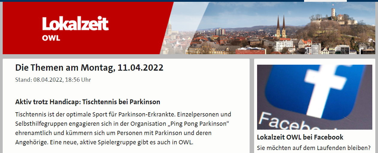 Bericht in der WDR Lokalzeit OWL