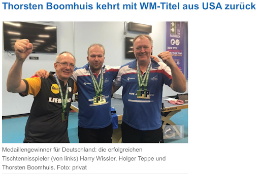 Thorsten Boomhuis kehrt mit WM-Titel aus USA zurück