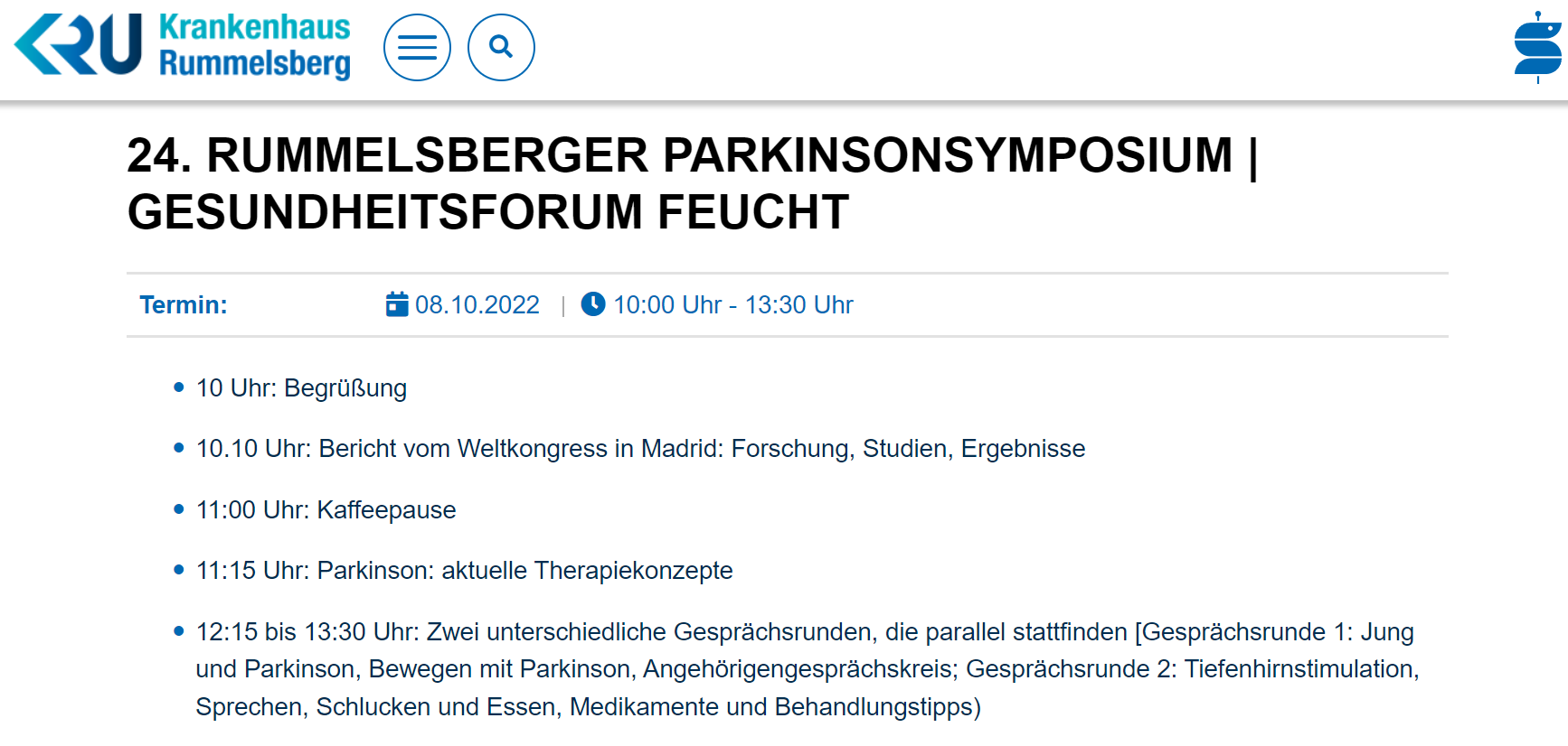 PingPongParkinson beim 24. Rummelsberger Parkinson-Symposium
