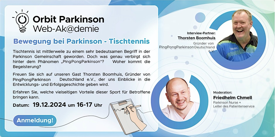 Bewegung bei Parkinson – Tischtennis