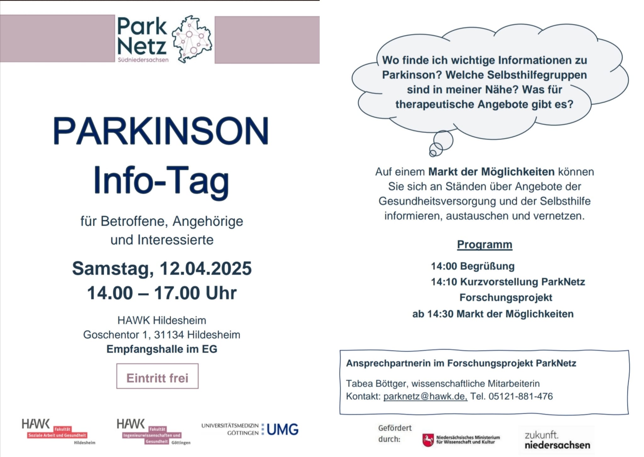 PARKINSON Info-Tag in Hildesheim (ParkNetz)